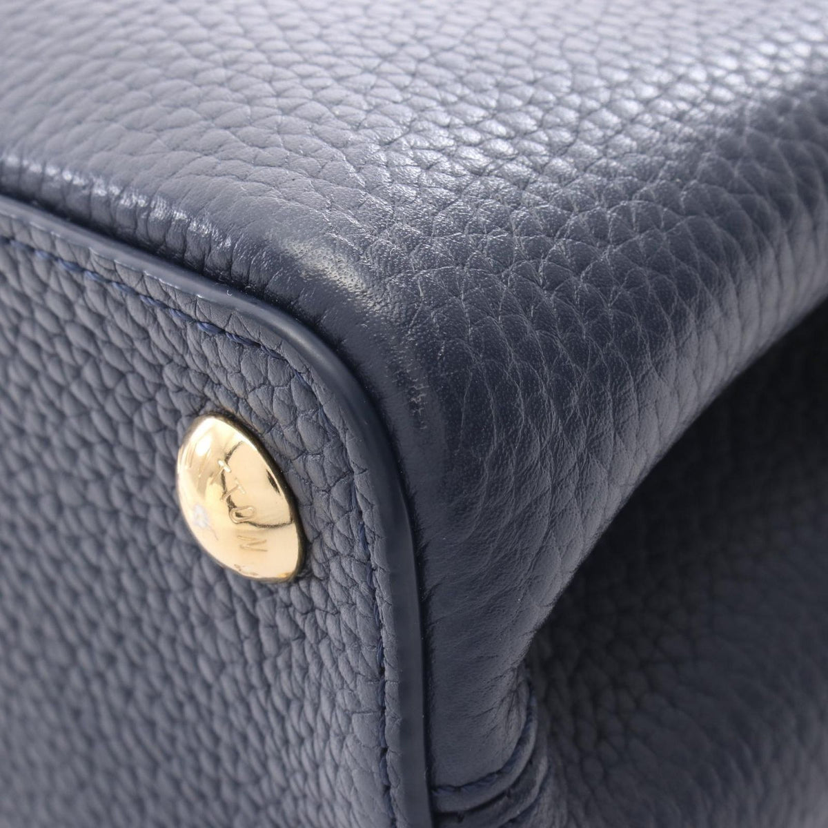 Louis Vuitton Handbag Capucines BB 2-Way Navy Leather — view 8