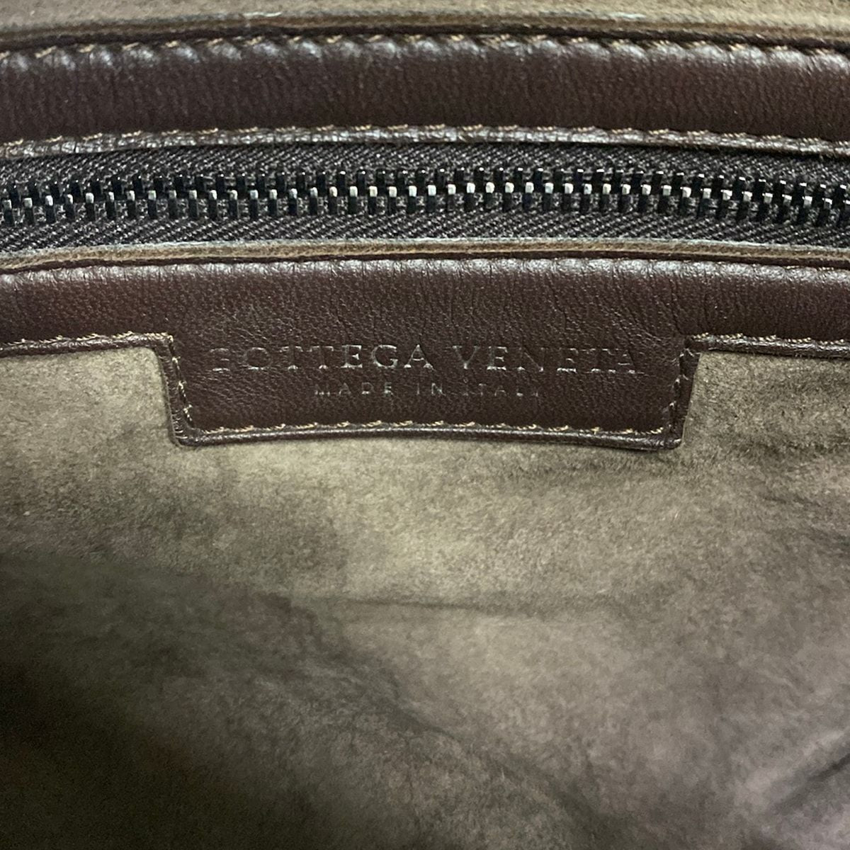 Bottega Veneta Handbag Intrecciato Dark Brown Leather — view 8