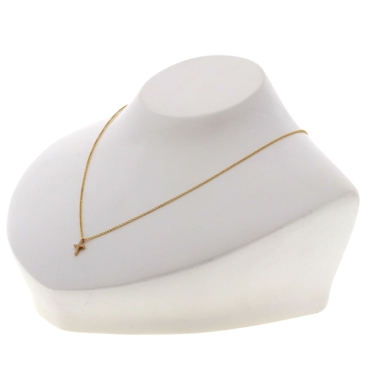Tiffany & Co Metrocross Diamond Necklace 18k Pink Gold — view 4