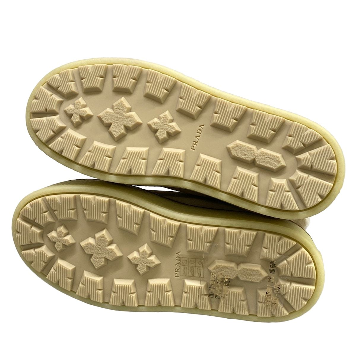 Prada Short Boots Beige Shearling — view 8