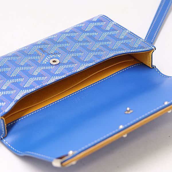 Goyard Monte Carlo Mini Case Mini Pouch Leather Blue Color Mtm — view 8
