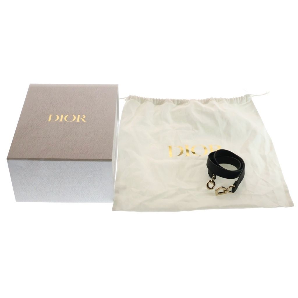 Dior Macro Cannage Toujours Leather 2-Way Handbag Black — view 8