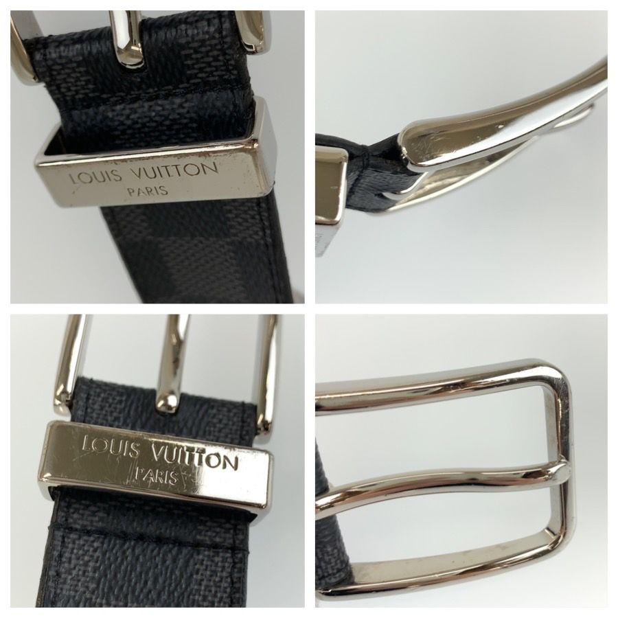 Louis Vuitton Damier Graphite Ceinture Pont Neuf 100 Black Belt — view 8