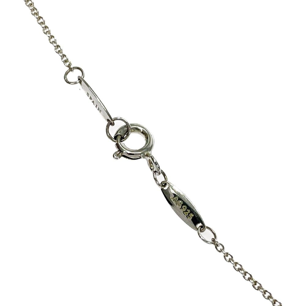 Tiffany & Co Silver Mini Open Heart Necklace — view 8