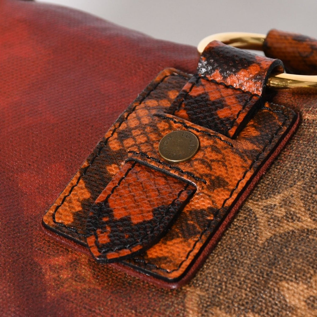 Louis Vuitton Richard Prince Jokes Man Crazy Handbag Rouge Gold — view 8