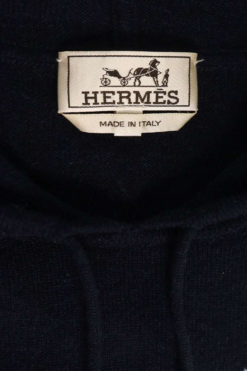 Hermes Hose Design Cashmere Hoodie — view 3