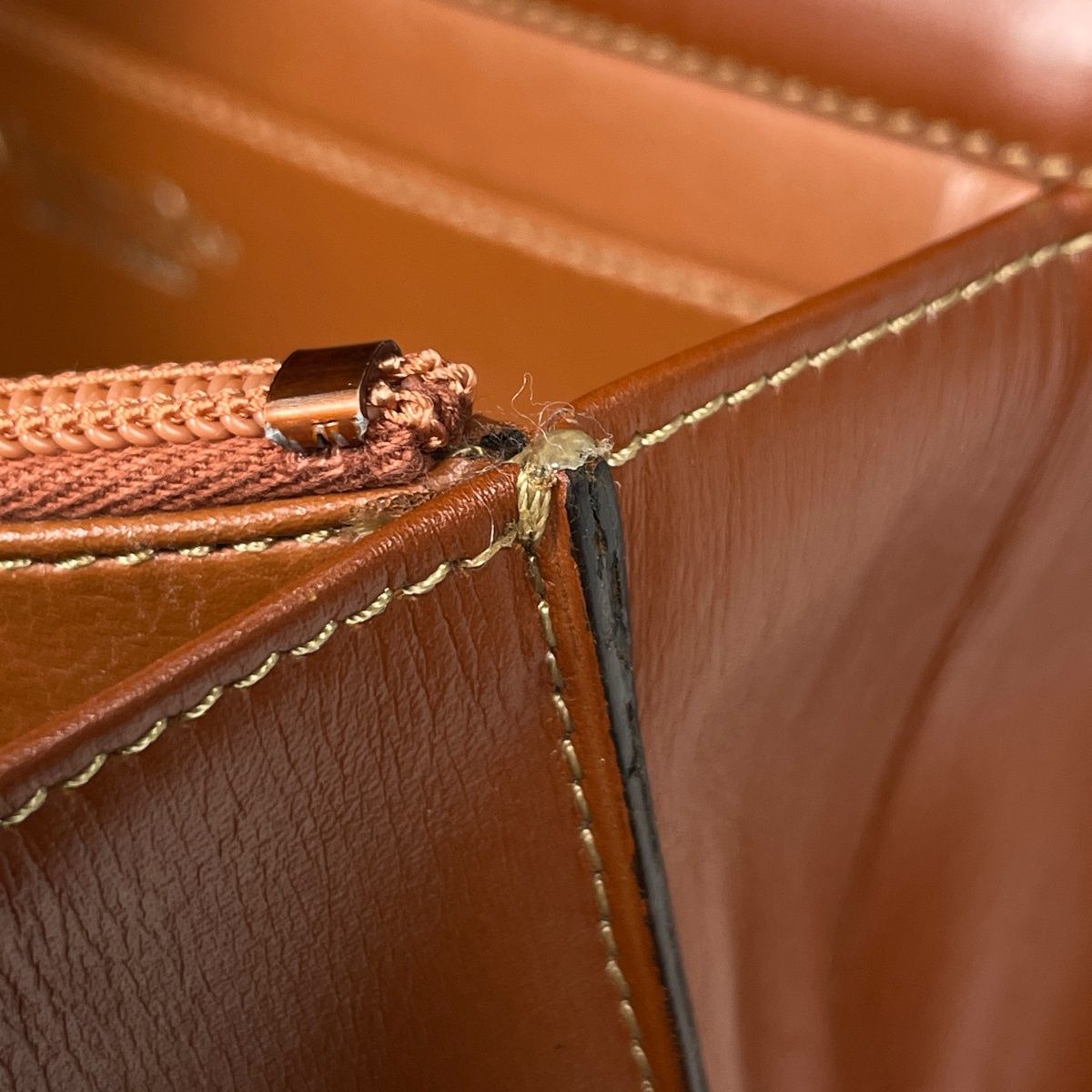 Dior Shoulder Bag Logo Leather Brown — view 8