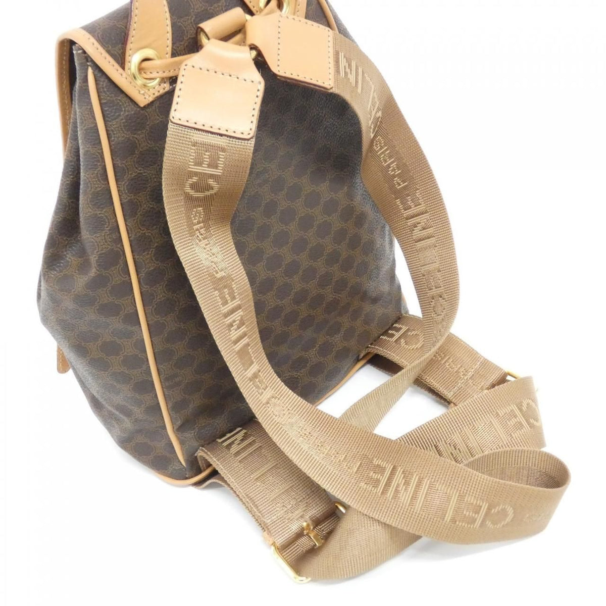 Celine Vintage Backpack Brown — view 8