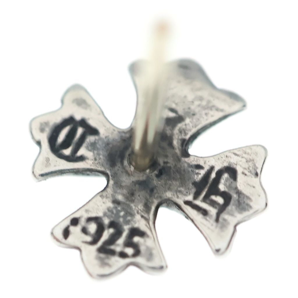 Chrome Hearts CH Pls Dia CH Plus Stud Earrings Silver — view 6