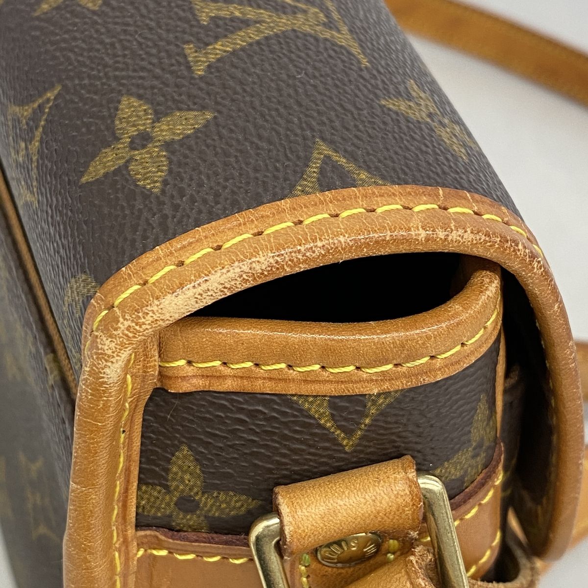 Louis Vuitton Shoulder Bag Monogram Solonge Brown — view 8