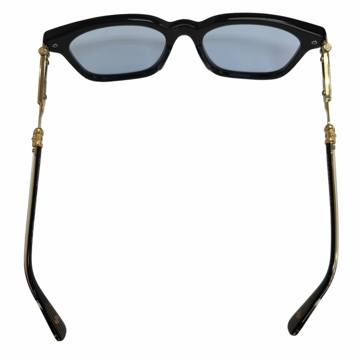 Chrome Hearts Tresticles Some 925 Sterling Silver Sunglasses Black Gold Blue — view 8