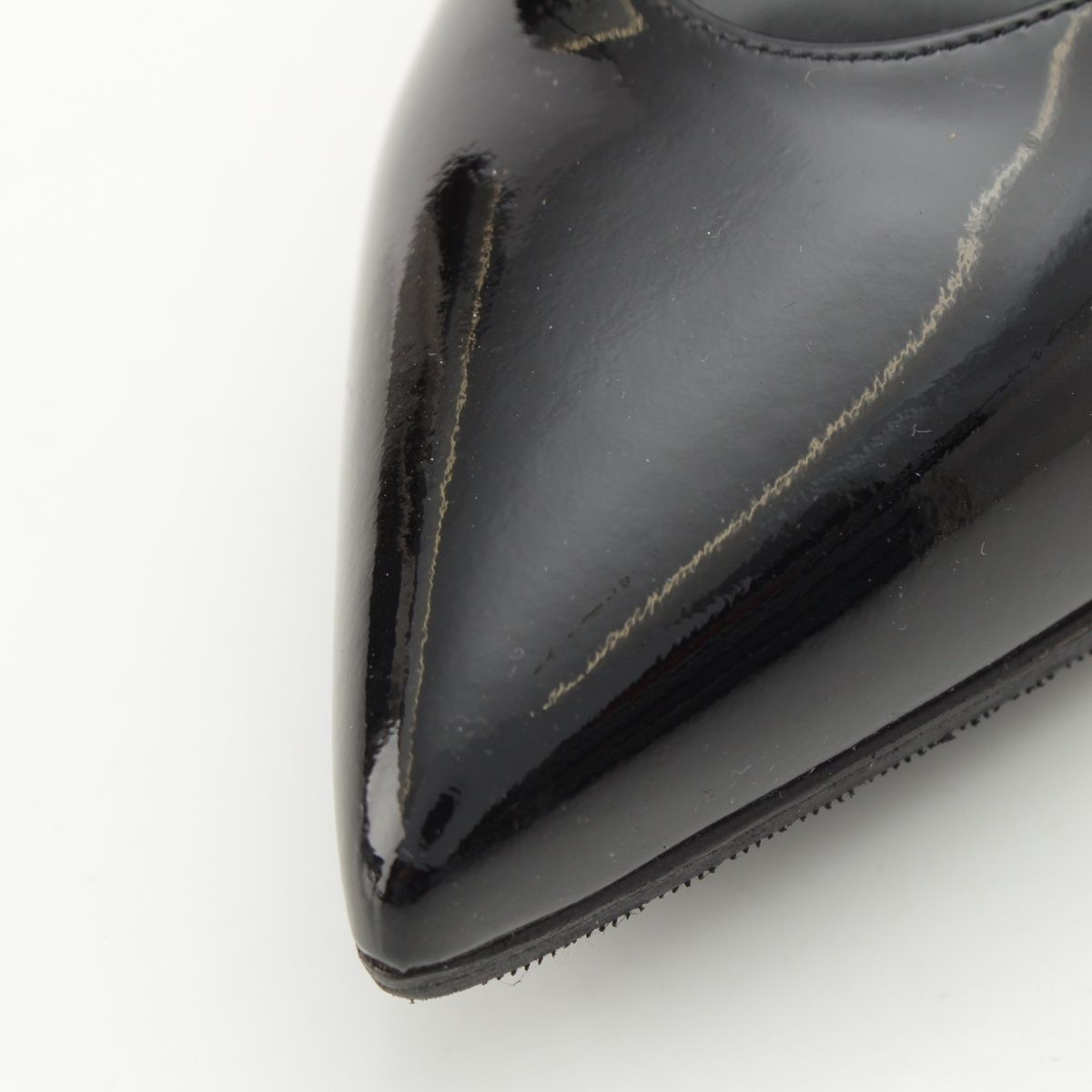 Saint Laurent Kitten 50 Patent Pointed Toe Pumps Black Heels — view 8