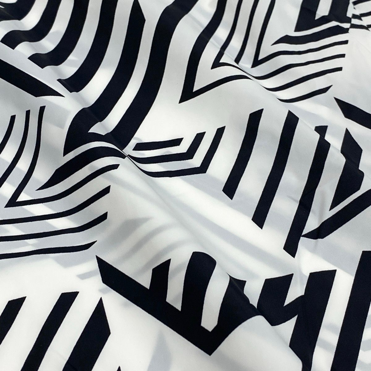 Chanel Coco Beach Collection CC Logo Nylon Pants White Black — view 8