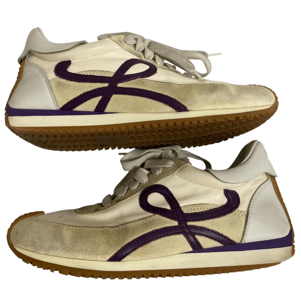 Loewe Flow Runner Leather Sneakers Ivory Spring Summer Fall Winter — view 8
