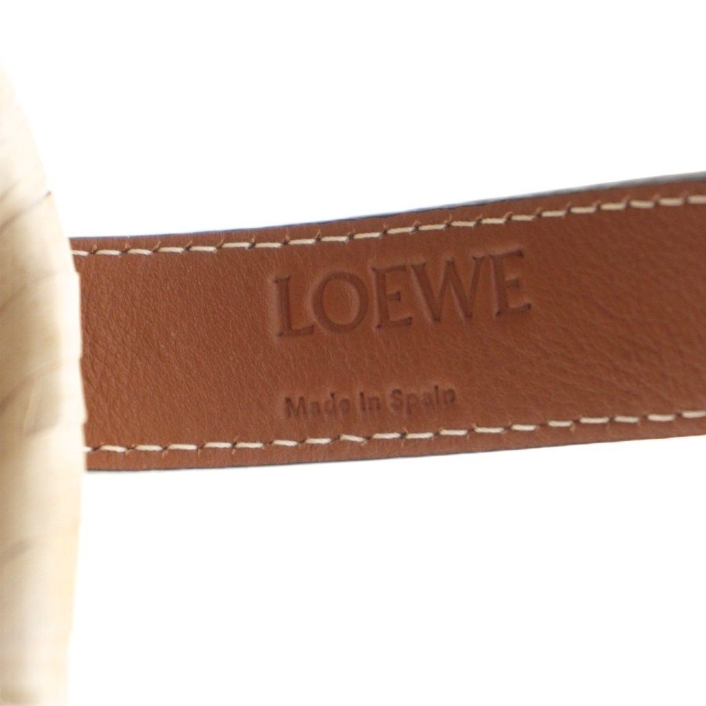 Loewe Basket Bag Bijou Decoration Handbag Beige Brown — view 8
