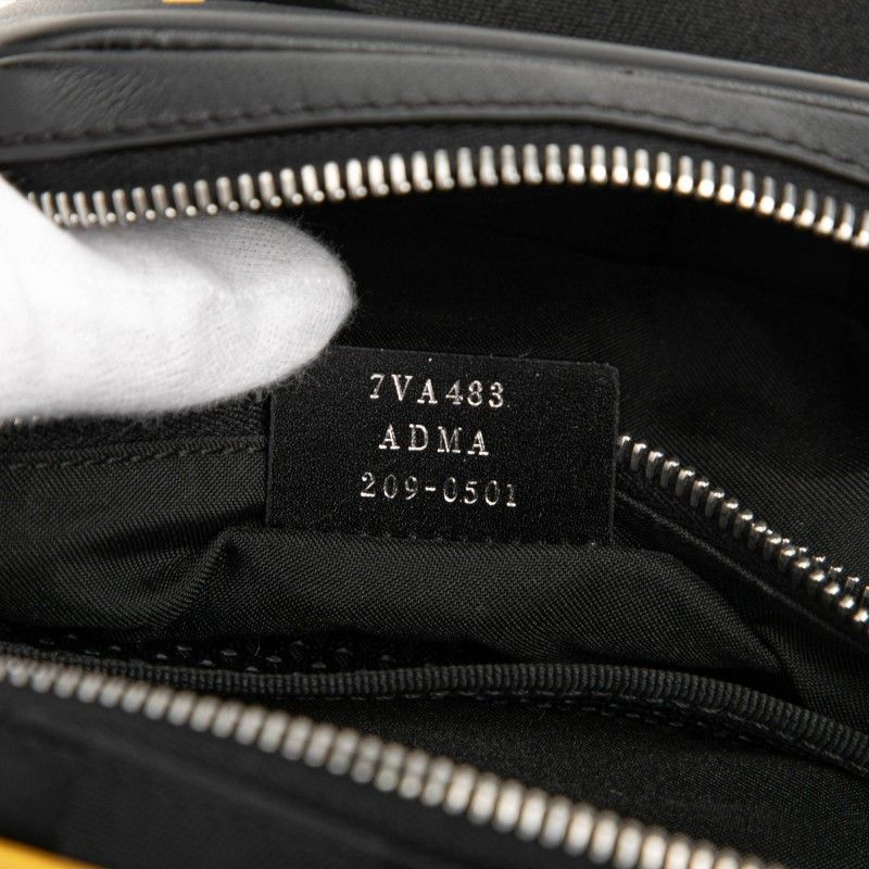 Fendi Belt Bag Black Yellow Nylon Leather — view 6