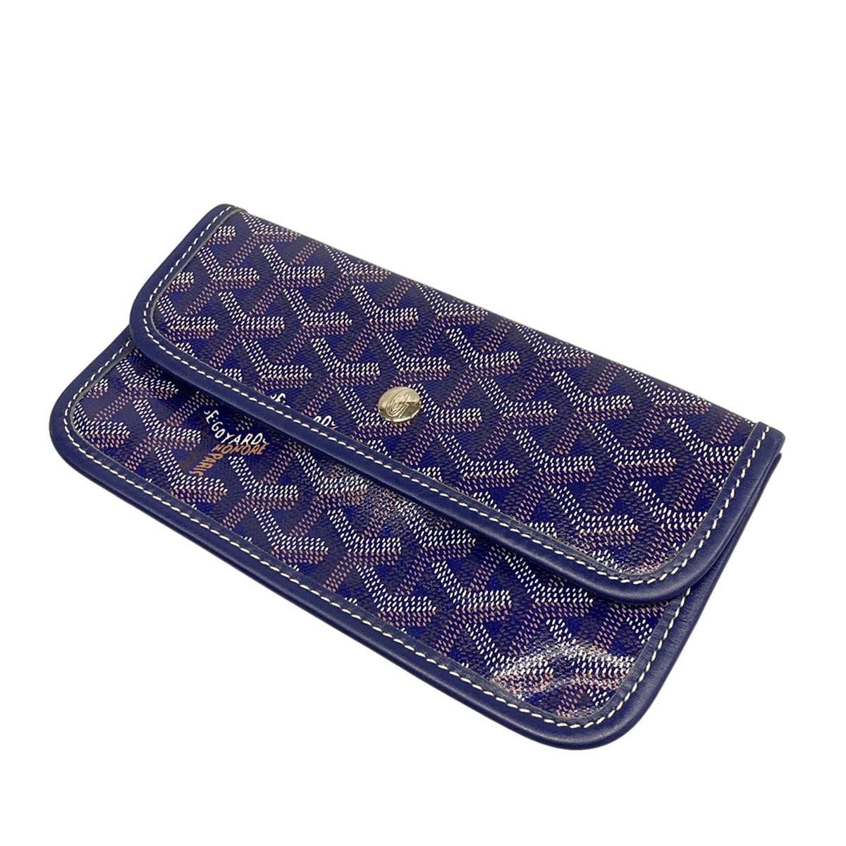 Goyard Tote Bag Saint Louis PM Navy Leather — view 8