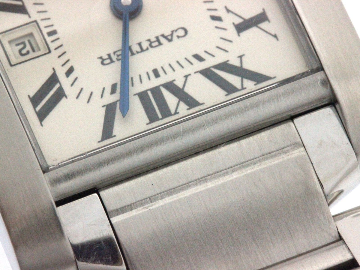Cartier Tank Francaise MM Watch Steel Silver Dial Quartz — view 8
