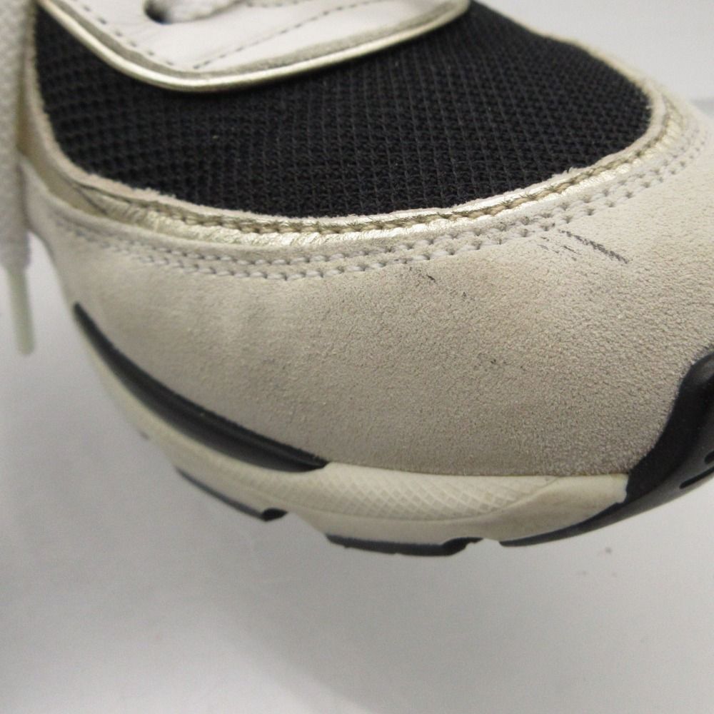 Chanel Sneakers CC Logo High Cut Shoes Velcro Mesh Suede Rubber Sole White — view 7