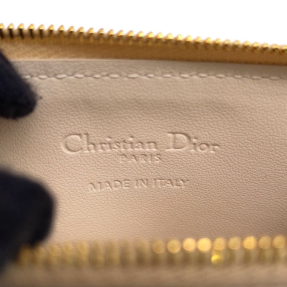 Dior Card Case Lady Cosmos Zip Cannage Lambskin — view 8