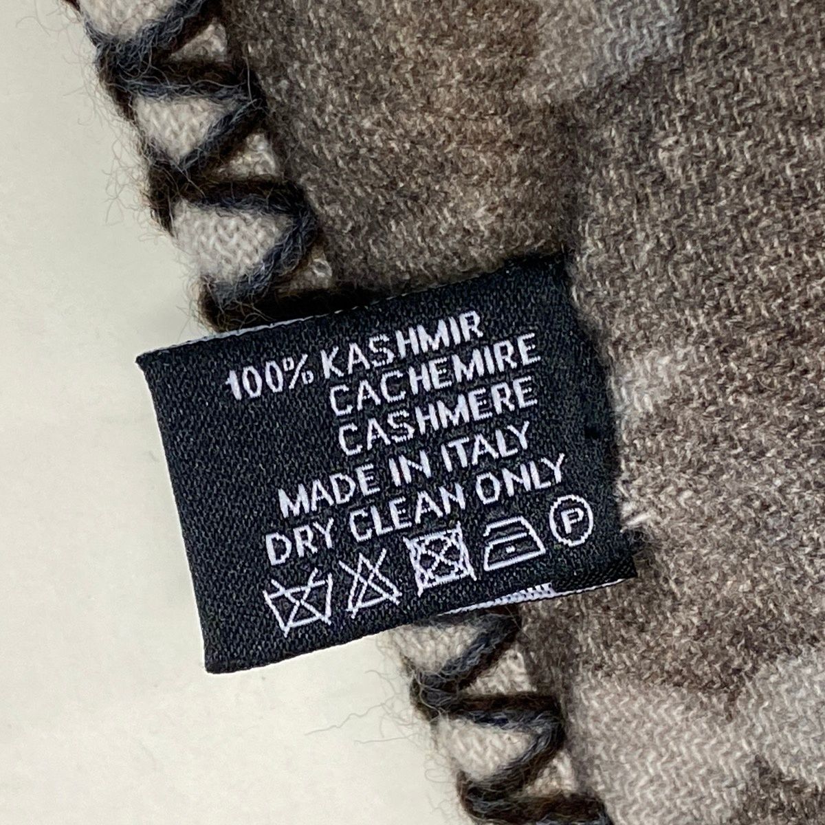 Chanel 15A Coco Heart Large Cashmere Scarf CC Large 100% Shawl — view 7