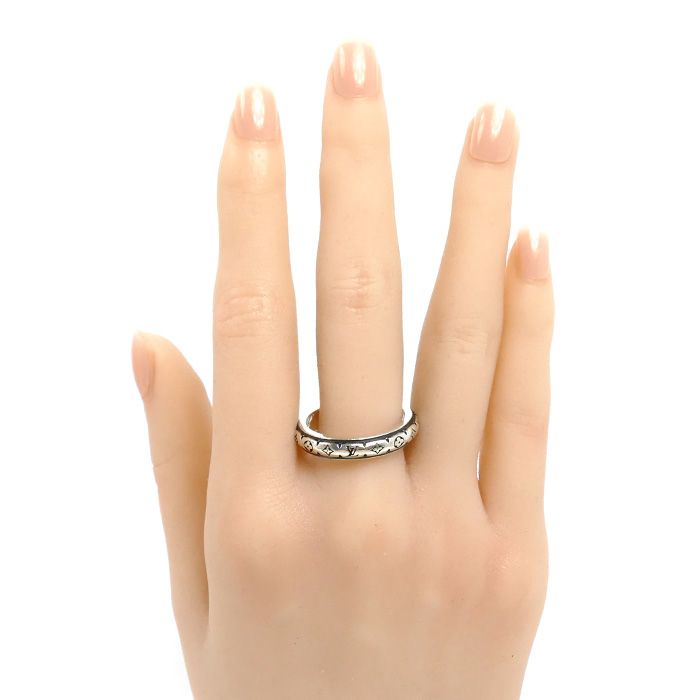 Louis Vuitton 925 Sterling Silver Ring LV Bamboo — view 7