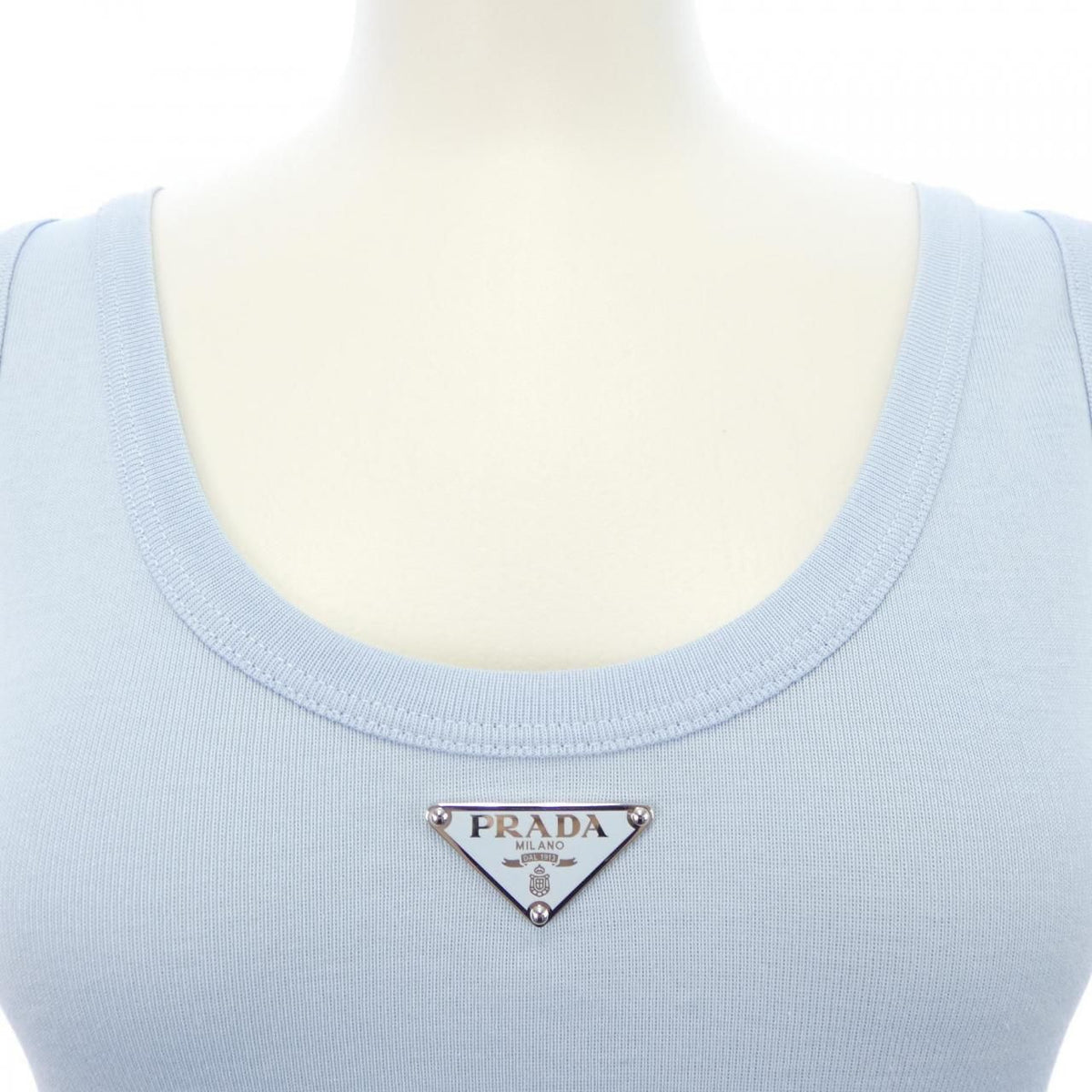 Prada Triangle Logo Tank Top — view 5
