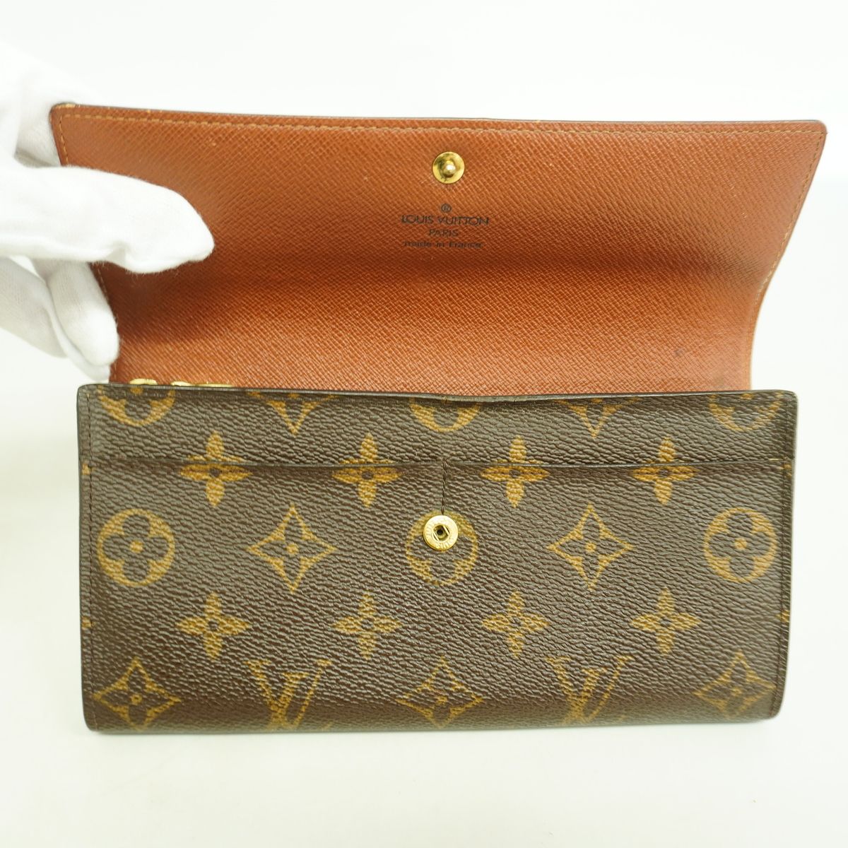 Louis Vuitton Wallet Monogram Pochette Porte Monnaie Credit Brown — view 8