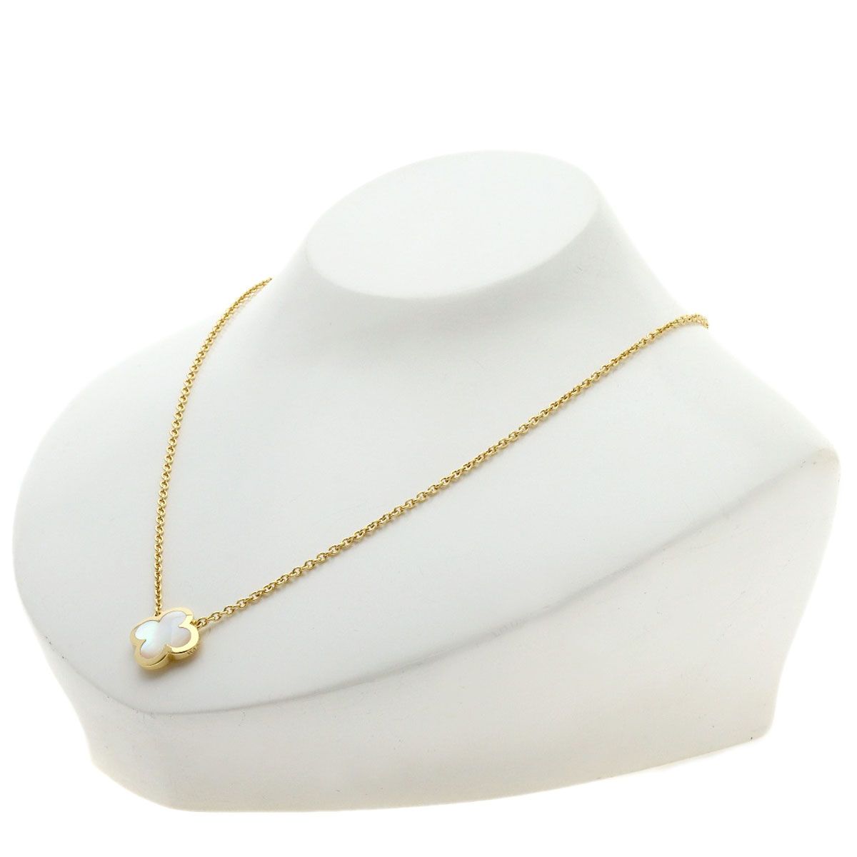 Van Cleef & Arpels Pure Alhambra Shell Necklace 18k Yellow Gold — view 5