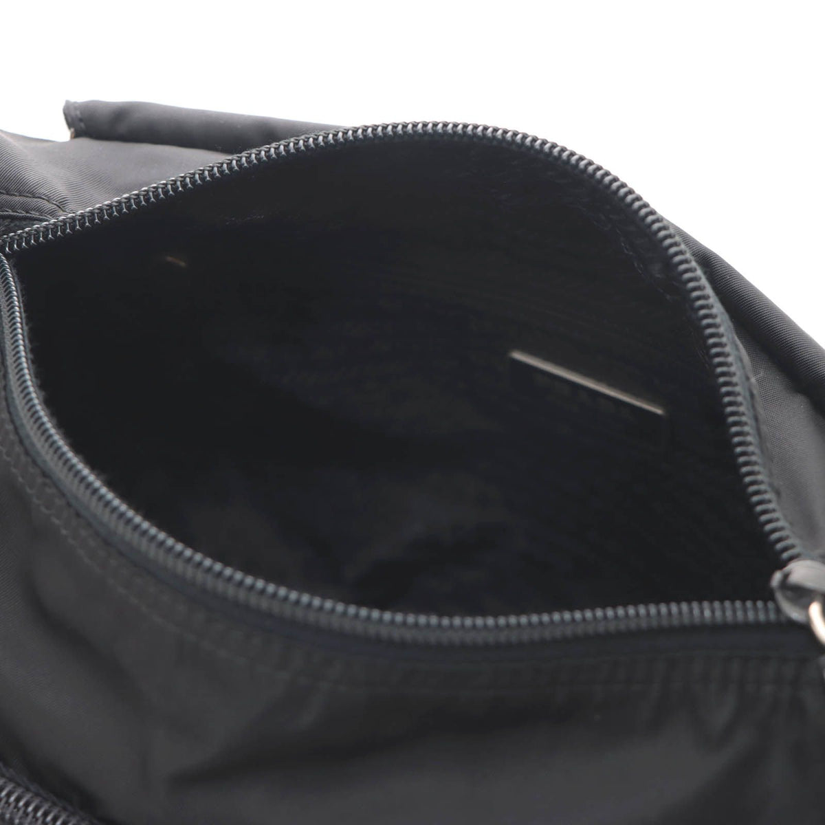 Prada Shoulder Bag Black Nylon Leather — view 8