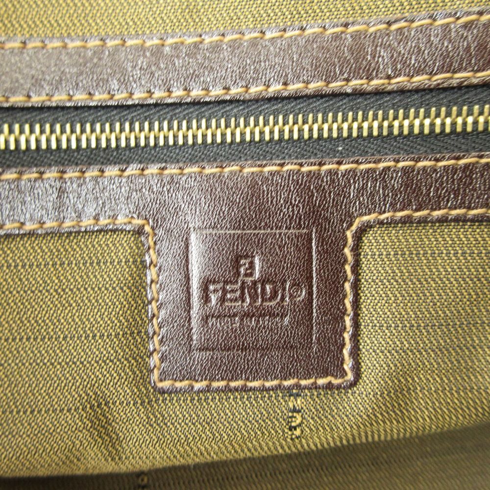 Fendi Vintage Zucca Pattern Tote Bag Brown Black — view 8