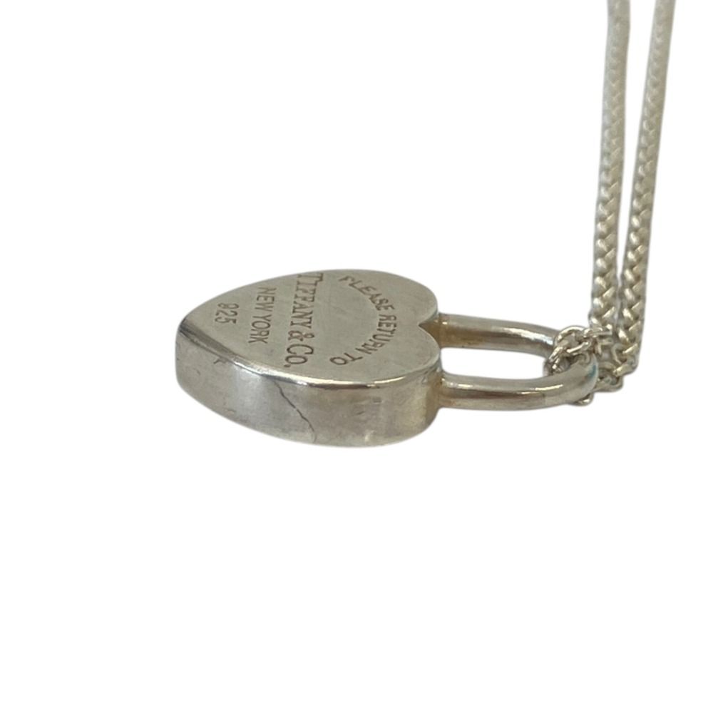 Tiffany & Co Return to Tiffany Heart Lock Necklace Silver — view 8