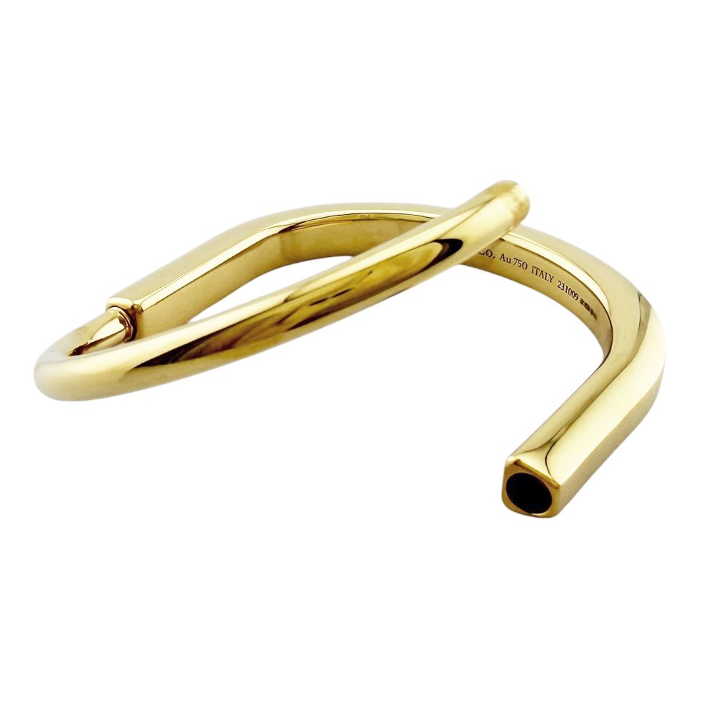 Tiffany & Co Lock Bangle 18k Yellow Gold Bracelet — view 7