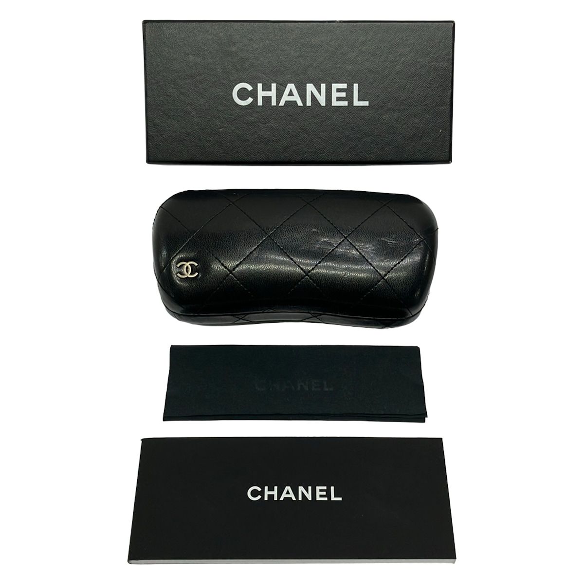 Chanel Sunglasses Black White Ribbon CC Logo Eyewear — view 5