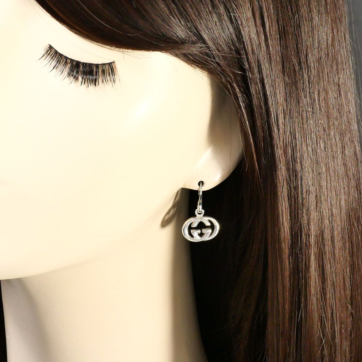 Gucci Interlocking G Hook 925 Sterling Silver Earrings — view 5