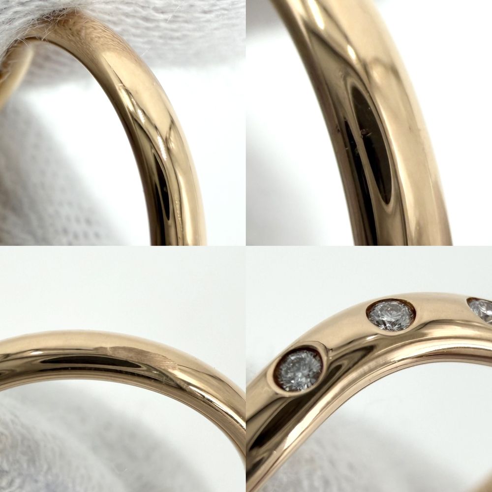 Tiffany & Co Ring Curved Band PG 18k Pink Gold Diamond — view 5