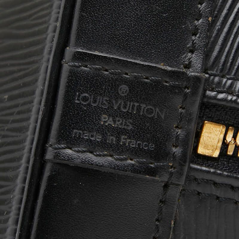 Louis Vuitton Epi Alma Handbag Noir Black Leather — view 8