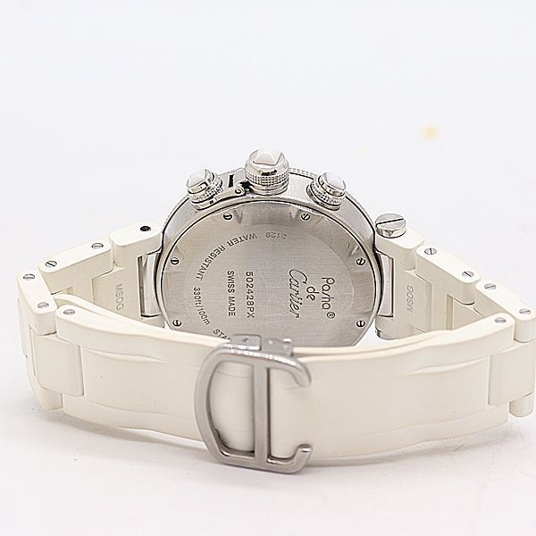 Cartier Pasha Seatimer Silver Dial Small Seconds Date Chrono Watch — view 4