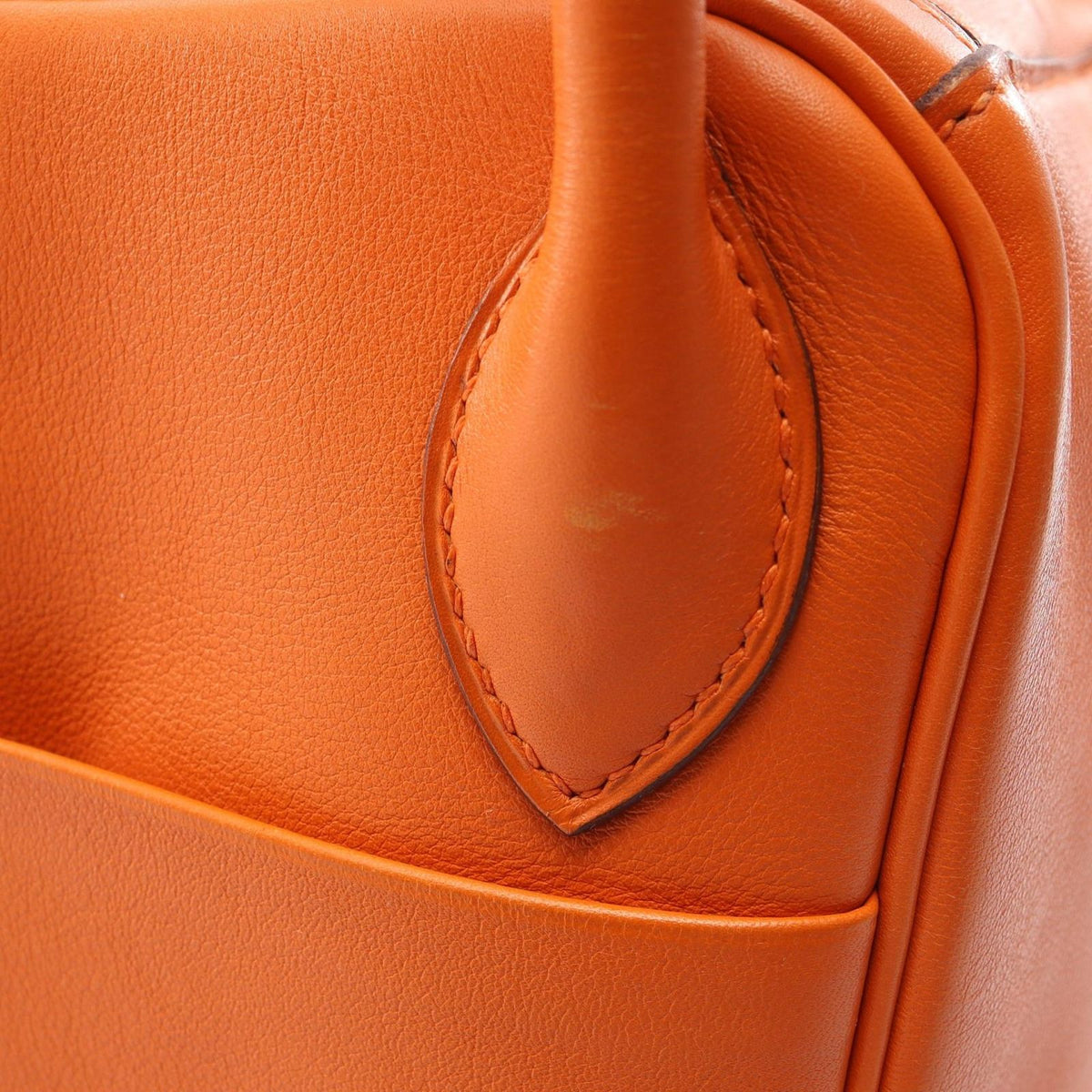 Hermes Shoulder Bag Lindy 30 Orange — view 8