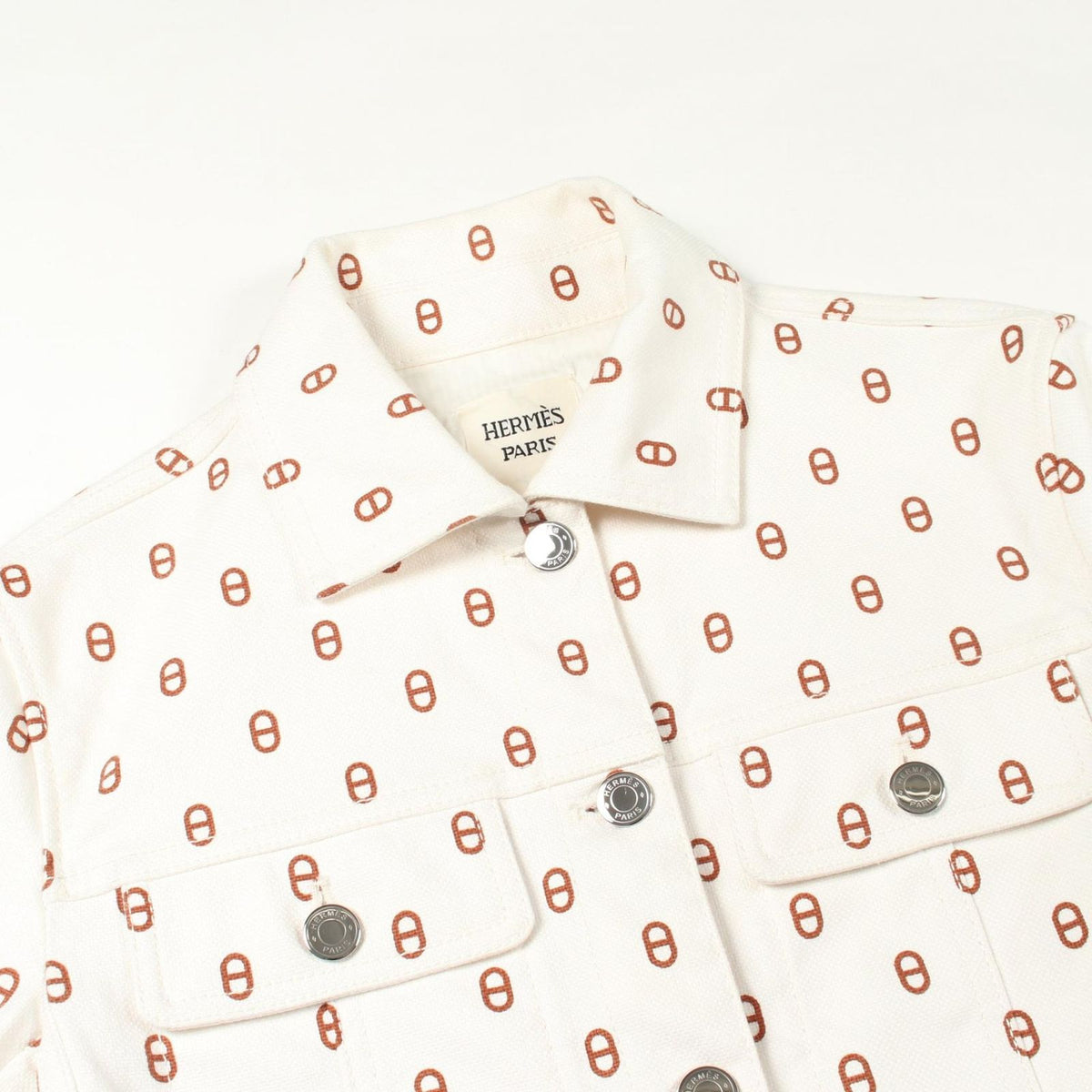 Hermes Denim Jacket Chaine D'ancre Cotton — view 8