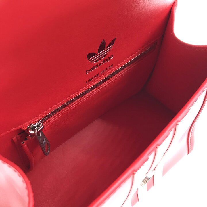 Balenciaga Adidas Collaboration 2-Way Bag Hourglass Small Red — view 8