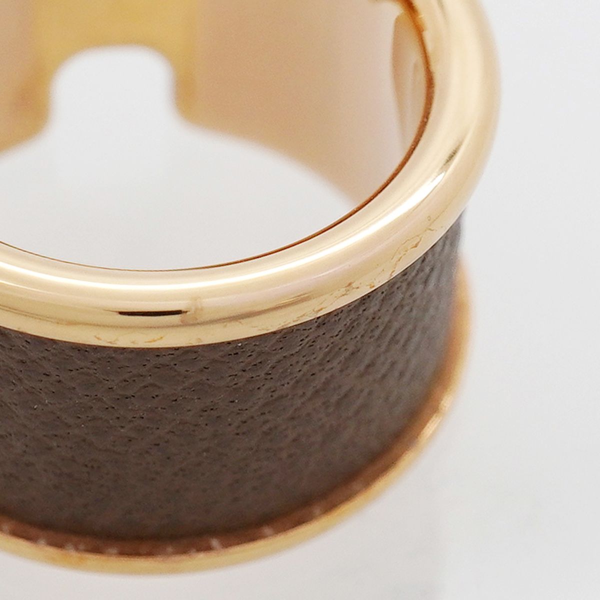 Hermes Ring Olympe GM Gold Plated Leather — view 7