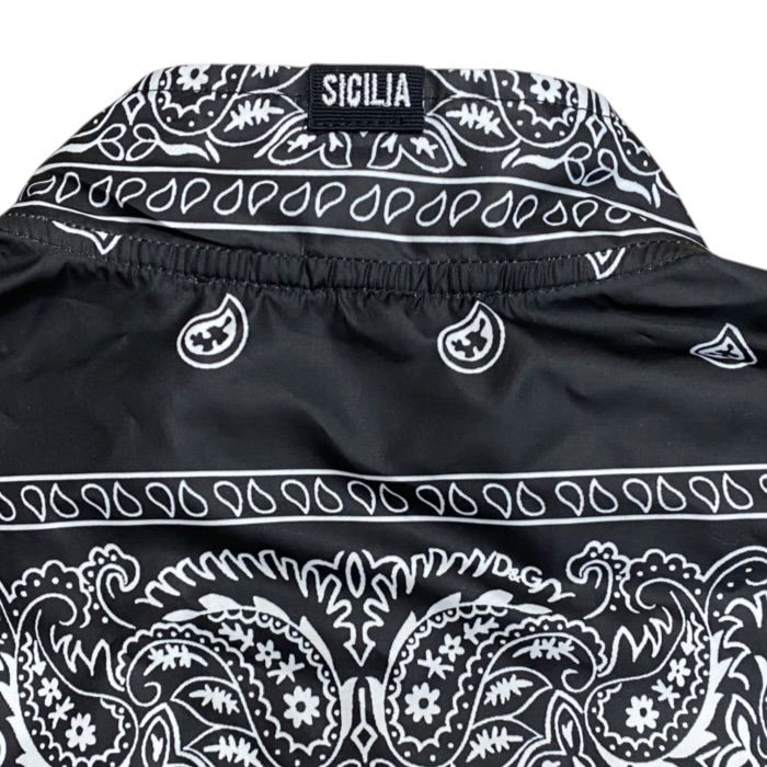 Dolce & Gabbana Zip Up Jacket Paisley Polyester Black Casual — view 8