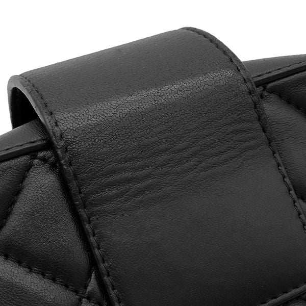Chanel Shoulder Bag Half Coco Lambskin Black Silver Chain 24 — view 8