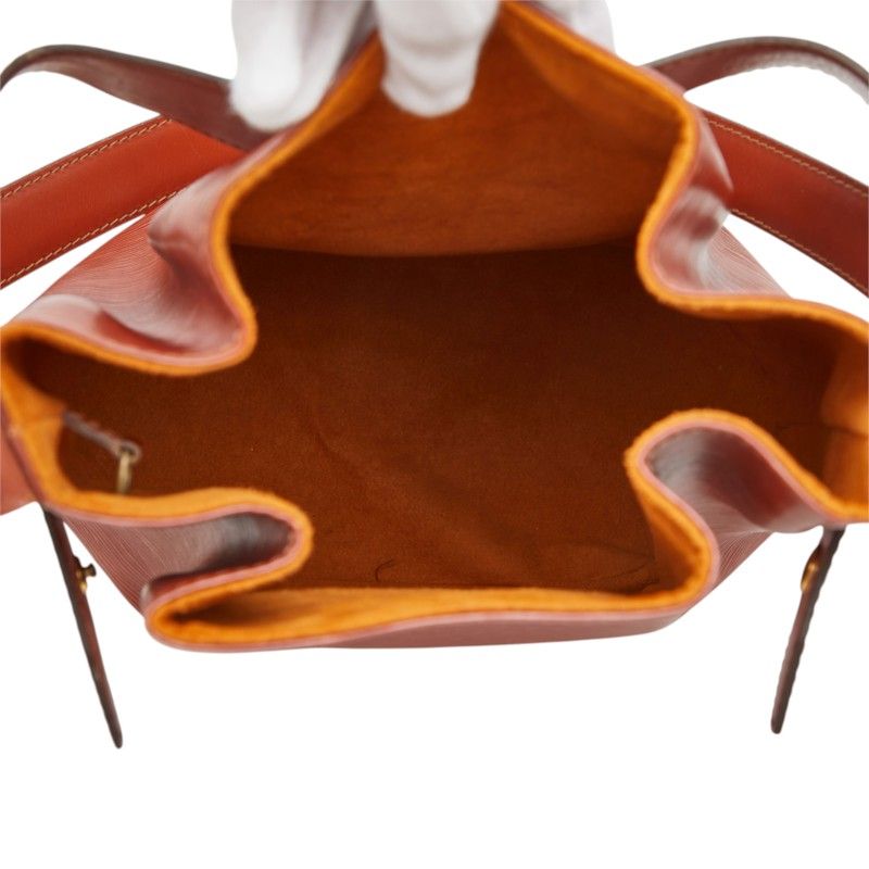 Louis Vuitton Epi Sac D'epaule GM Shoulder Bag Kenya Brown Leather — view 8