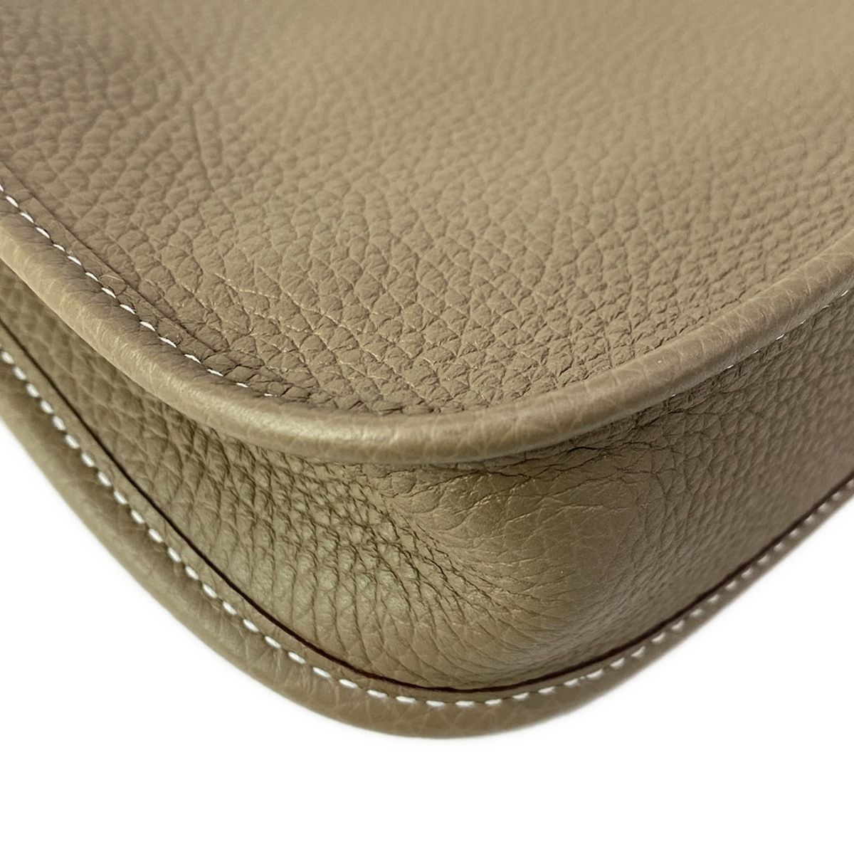 Hermes Shoulder Bag Evelyne TPM Amazon Maxi Quadrille Etoupe Silver — view 8