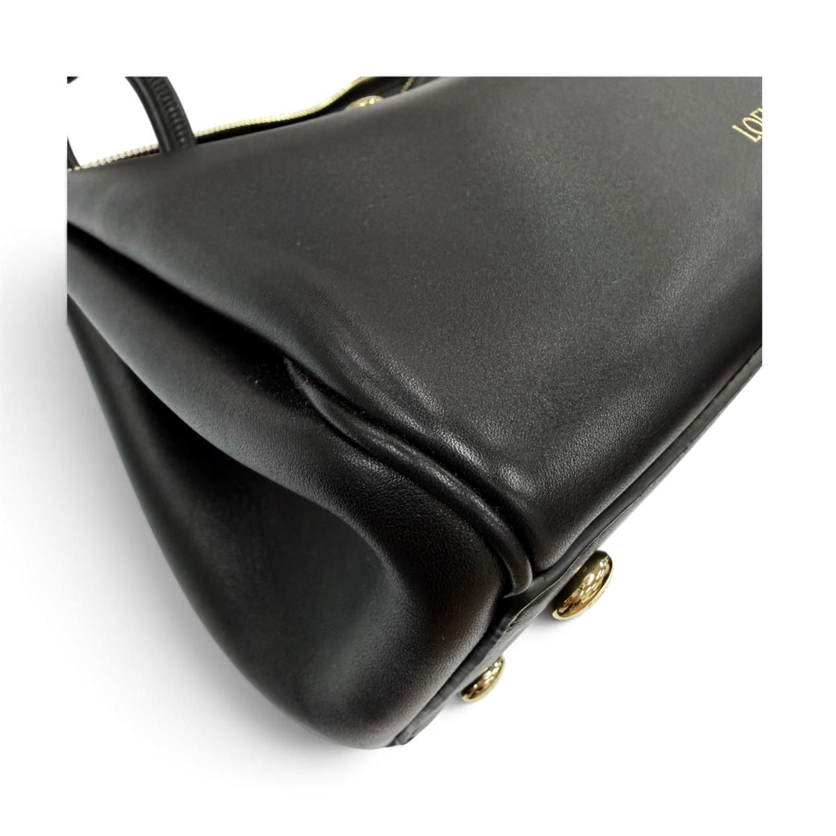 Loewe Madrid Bag Small Supple Leather 2-Way Handbag Black — view 8