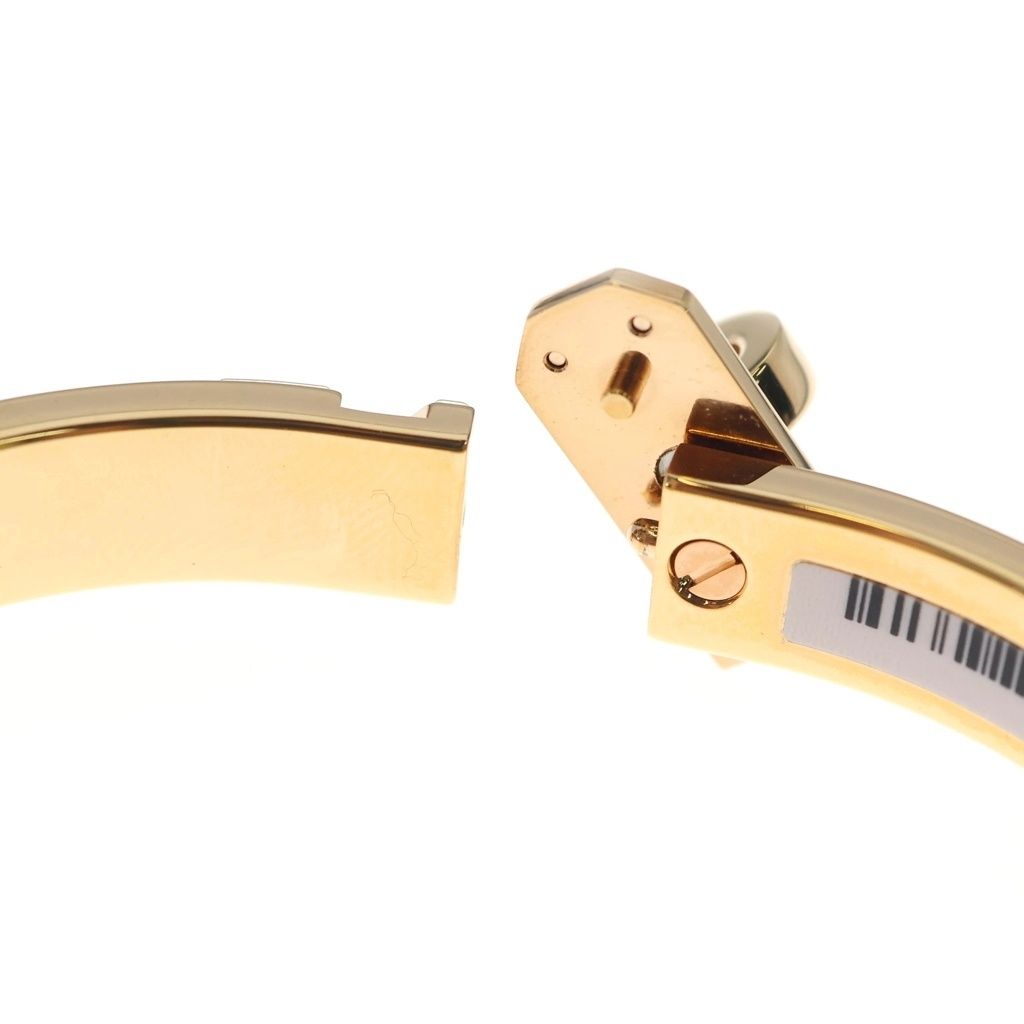 Hermes Mini Clic Kelly Bracelet Bangle Pink Gold Blue — view 6