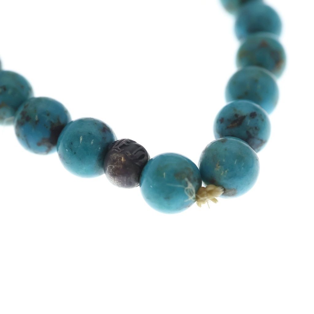 Chrome Hearts Bead Bracelet 8 Blue Turquoise Silver — view 6