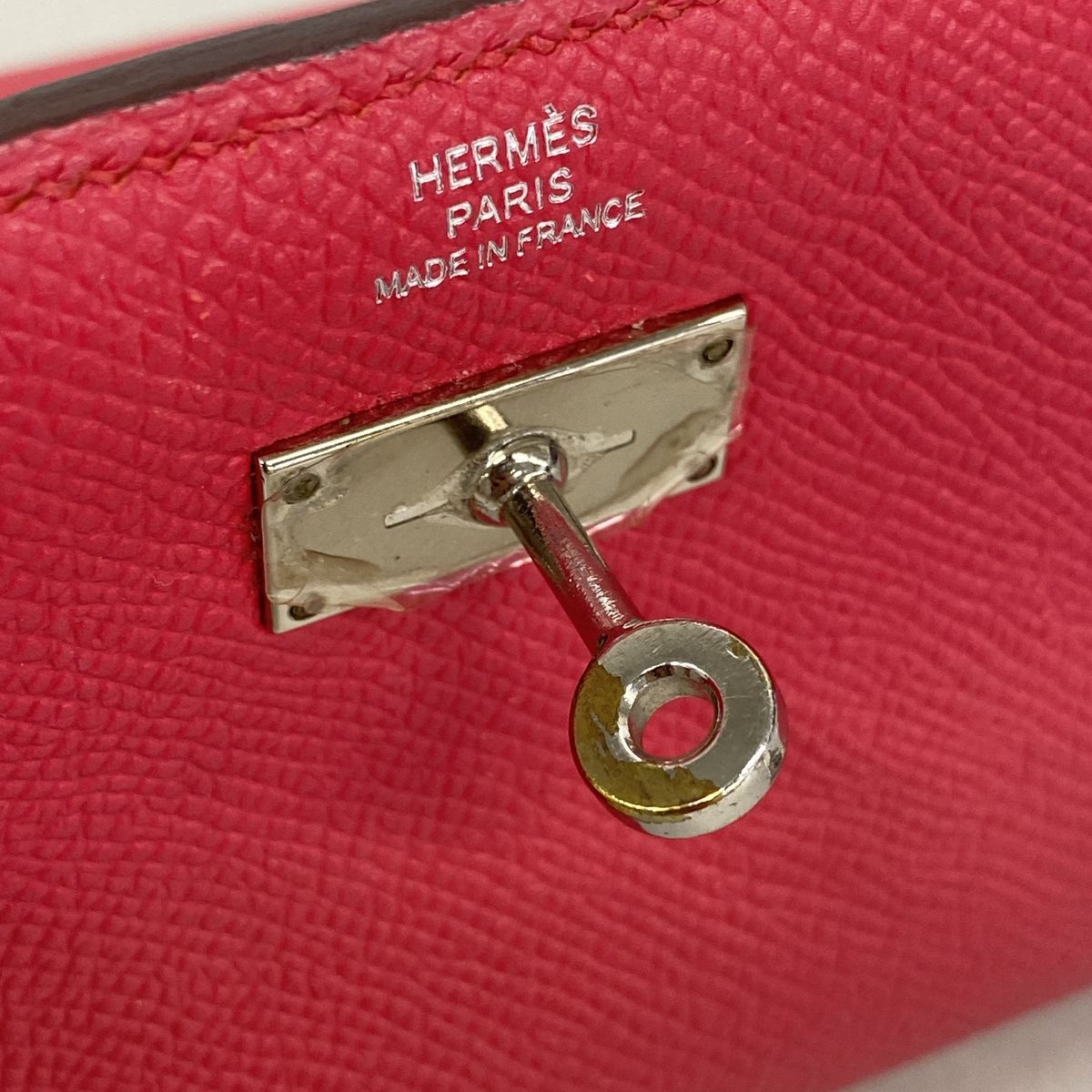Hermes Trifold Wallet Kelly Medium Veau Epsom Rose Silver — view 8